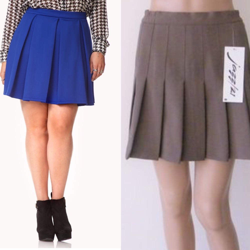 Jazz 21 vintage royal blue pleated tennis skirt 14